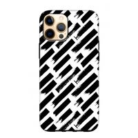 Zwarte vegen: iPhone 12 Pro Max Tough Case
