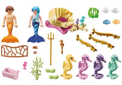 PLAYMOBIL Princess Magic - Zeemeermin zeepaard koets Constructiespeelgoed