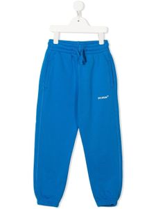 Off-White Kids pantalon de jogging à logo imprimé - Bleu