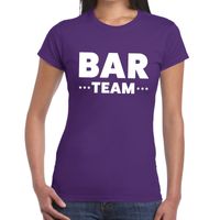 Bar Team / personeel tekst t-shirt paars dames 2XL  -