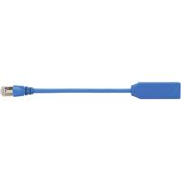 Telegärtner RJ45 Netwerk Adapter [1x RJ45-stekker - 1x RJ45-bus] 20.00 cm Blauw - thumbnail