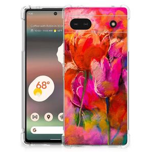 Back Cover Google Pixel 6A Tulips