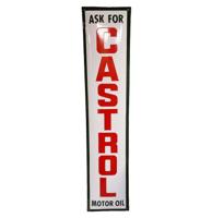 Castrol Motor Oil Emaille Bord - 90 x 20cm Castrol Motor Oil Emaille Bord - 90 x 20cm