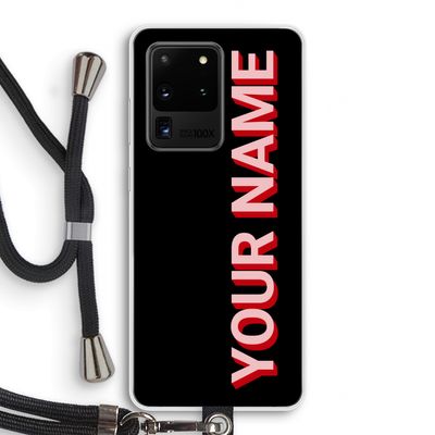 Namecase: Samsung Galaxy S20 Ultra Transparant Hoesje met koord