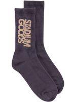 STADIUM GOODS® chaussettes à logo brodé - Violet - thumbnail