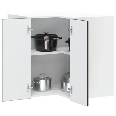 Keuken hoekkast "Porto" bewerkt hout zwart