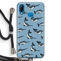 Narwhal: Huawei P20 Lite Transparant Hoesje met koord