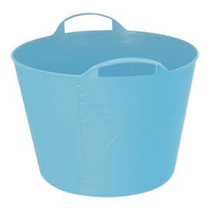 Flexibele emmer - blauw - 15 liter - kunststof - 35 x 29 cm