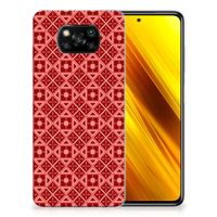 Xiaomi Poco X3 | Poco X3 Pro TPU bumper Batik Rood - thumbnail