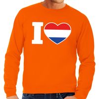 Oranje I love Holland sweater heren - thumbnail