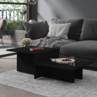 Salontafel 111,5x50x33 cm bewerkt hout zwart
