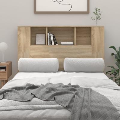 Hoofdbordkast 120x18,5x102,5 cm sonoma eikenkleurig