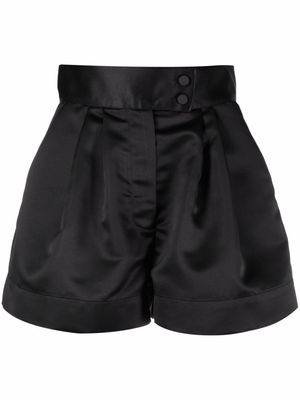 STYLAND short en satin à taille haute - Noir