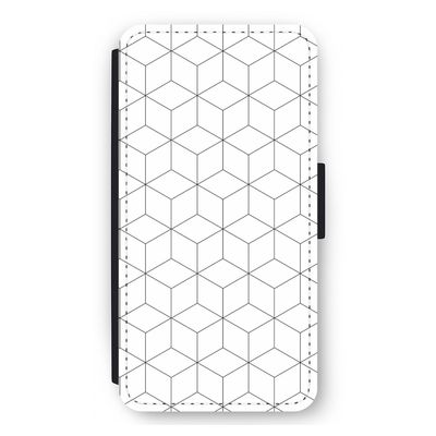 Zwart-witte kubussen: iPhone 11 Pro Max Flip Hoesje