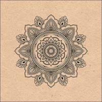 Ambiente servetten 33x33cm mandala nature 20 stuks Ambiente servetten 33x33cm mandala nature 20 stuks