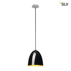 SLV PARA CONE 20 zwart / goud hanglamp