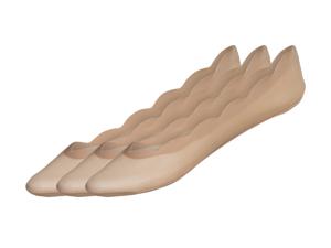 esmara 3 paar dames sneakersokken (35-38, Beige)