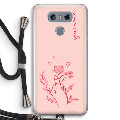 Giving Flowers: LG G6 Transparant Hoesje met koord