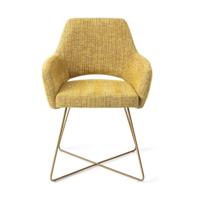 Jesper Home Yanai eetkamerstoel Lemon Limes cross gold