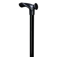 Gastrock Verstelbare wandelstok - Zwart - Linkshandig - Relax-grip - Ergonomisch handvat - Aluminium - Lengte 76 - 99 cm - thumbnail
