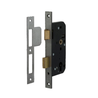 Nemef 4401/4402 Veiligheidsdeurslot | SKG** | DM60mm | PC72mm | krukgat 8mm | voorplaat RVS 24x235mm afgerond | messing dag- en nachtschoot | DR 2+4 - 9440217602