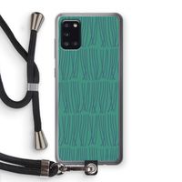 Swirls: Samsung Galaxy A31 Transparant Hoesje met koord