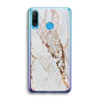 Goud marmer: Huawei P30 Lite Transparant Hoesje