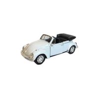 Speelgoed Volkswagen Kever witte cabrio auto 12 cm   -