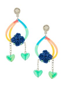 Amir Slama boucles d'oreilles pendantes - Multicolore