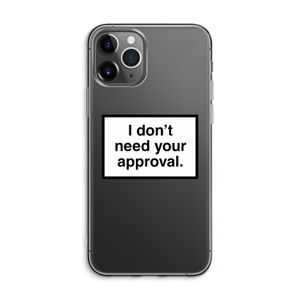 Don't need approval: iPhone 11 Pro Max Transparant Hoesje