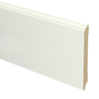 MDF Eigentijdse plint 120x12 voorgelakt RAL9010 - lengte 240cm