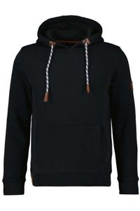 RAGMAN Regular Fit Hooded sweatshirt zwart, Effen