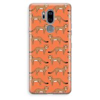 Cheetah: LG G7 Thinq Transparant Hoesje Cheetah: LG G7 Thinq Transparant Hoesje