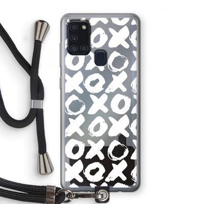 XOXO: Samsung Galaxy A21s Transparant Hoesje met koord