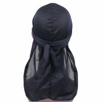 Mannelijke straat basketbal hoofddoek hip hop elastische lange staart hoed (marineblauw)