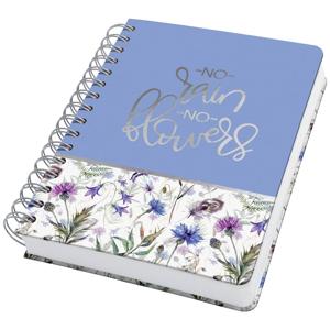 Sigel Jolie Misty Meadows JN619 Notitieblok met spiraalrug Dotted, (punten) Violet, Blauw, Groen Aantal paginas: 120 DIN A5