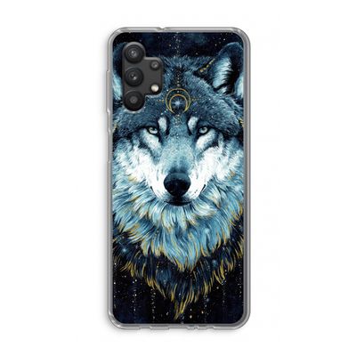 Darkness Wolf: Samsung Galaxy A32 5G Transparant Hoesje