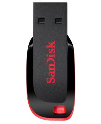 SanDisk Cruzer® Blade™ USB-stick 16 GB Zwart SDCZ50-016G-B35 USB-A 2.0