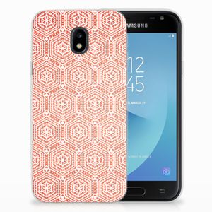 Samsung Galaxy J3 2017 TPU bumper Pattern Orange