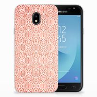 Samsung Galaxy J3 2017 TPU bumper Pattern Orange - thumbnail