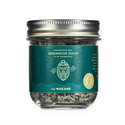 Zeeuwsche Zoute Zout met wakame glazen pot bio