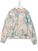 Woolrich Kids veste tie dye à capuche - Rose