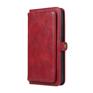 iPhone 15 Pro Max hoesje - Bookcase - Afneembaar 2 in 1 - Backcover - Pasjeshouder - Portemonnee - Kunstleer - Rood