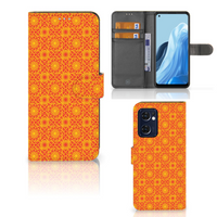 OPPO Find X5 Lite | Reno 7 5G Telefoon Hoesje Batik Oranje