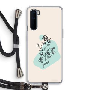 Violets are blue: OnePlus Nord Transparant Hoesje met koord