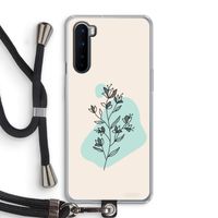 Violets are blue: OnePlus Nord Transparant Hoesje met koord