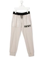 Dkny Kids pantalon de jogging à logo imprimé - Tons neutres