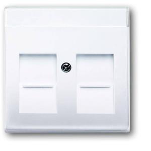 Busch-Jaeger 2CKA001710A3176 Modulaire jack insert Afdekking Verkeerswit, Wit 1 stuk(s)