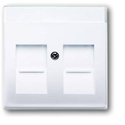 Busch-Jaeger 2CKA001710A3176 Modulaire jack insert Afdekking Verkeerswit, Wit 1 stuk(s)