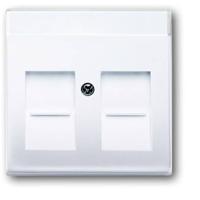 Busch-Jaeger 2CKA001710A3176 Modulaire jack insert Afdekking Verkeerswit, Wit 1 stuk(s)